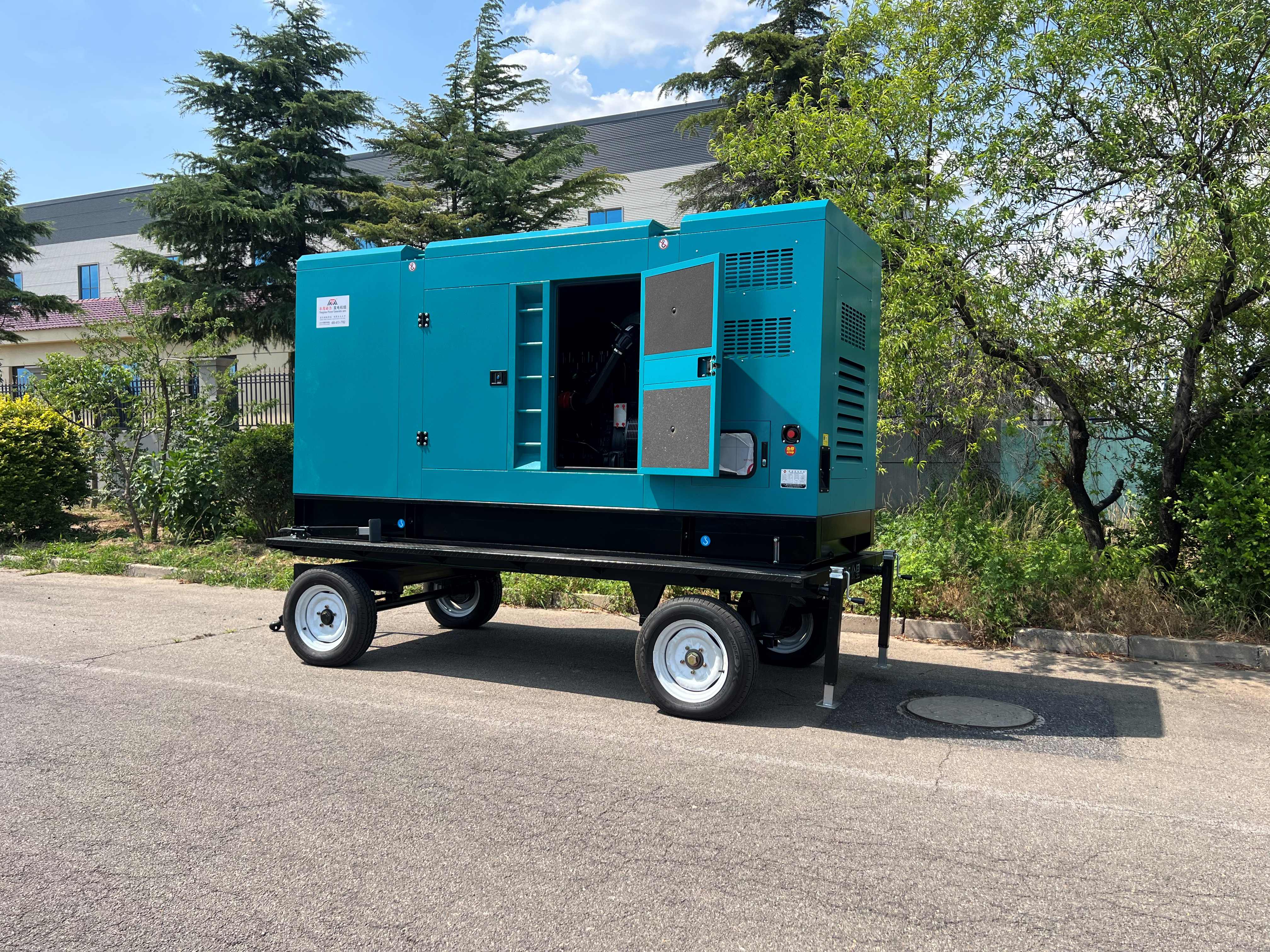 Factory Supply Silent Movable 40kw 50kva Trailer Soundproof Standby Auto Start Intelligent Mobile Diesel Generator Set