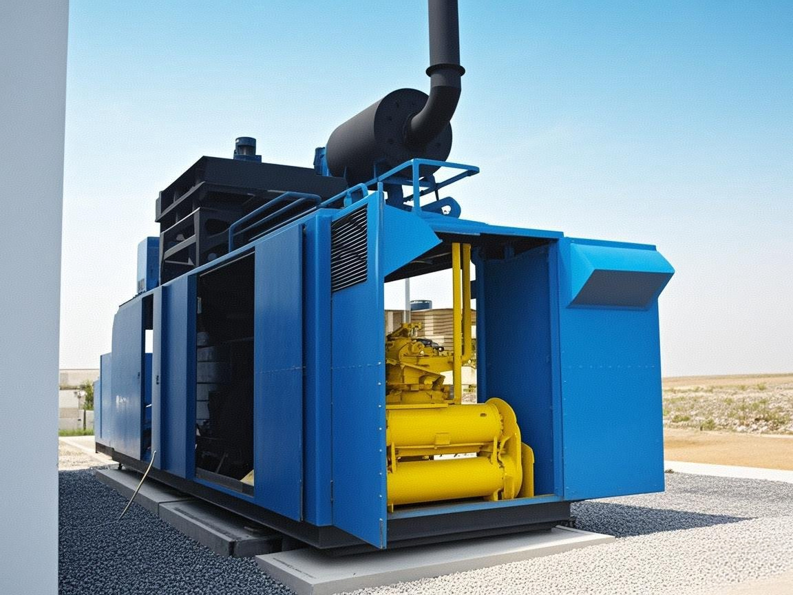 Efficient 4000kw Dual Fuel Gas Generator Set, 1000 Rpm
