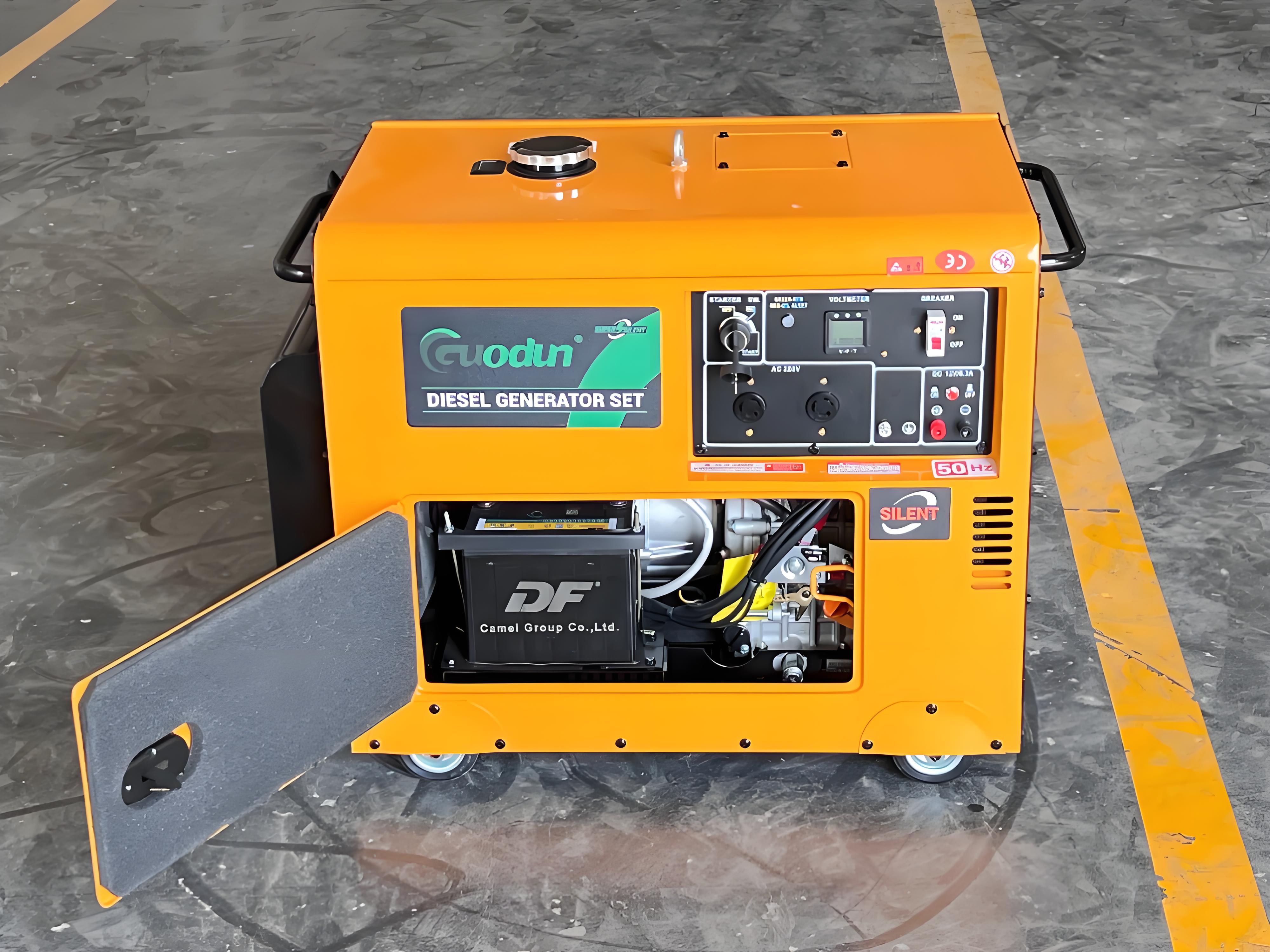 3 Phase 6kw Silent diesel Generator 6.5kva Pure Copper Diesel Generator Water Cooled for Industrial