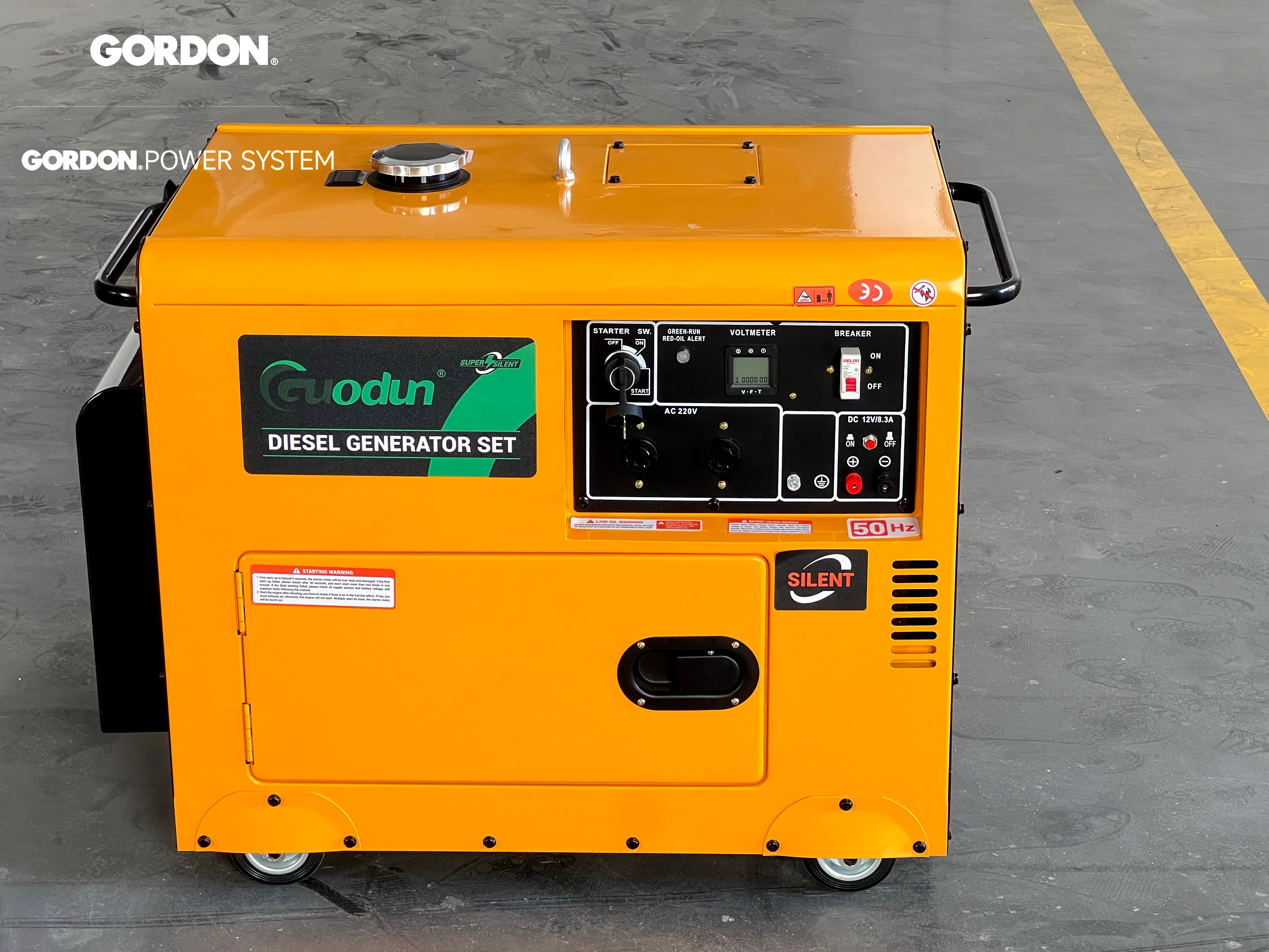 3 Phase 6kw Silent diesel Generator 6.5kva Pure Copper Diesel Generator Water Cooled for Industrial