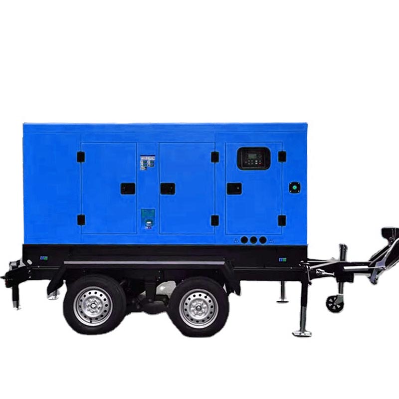 Trailer Diesel Generator 20kw/25kva With Trailer Wheels Outdoor Mobile Trailer 3 Phase Generator Silent