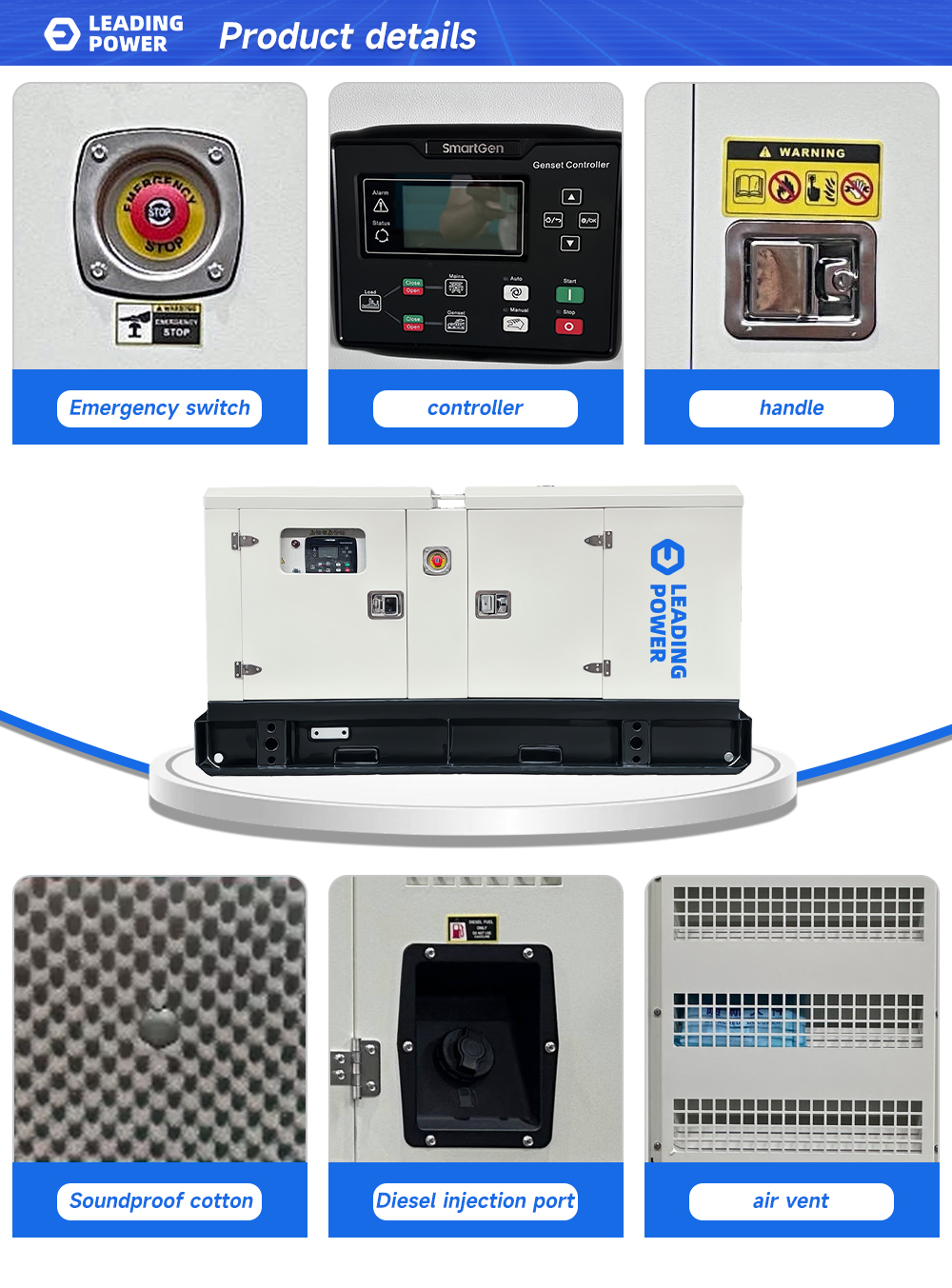 Caterpillar Manufacturers Silent Diesel Generator Set 100kW 200kW 300kW 400kW 3 Phase 200kVA 300kVA 400kVA 500kVA Power Genset