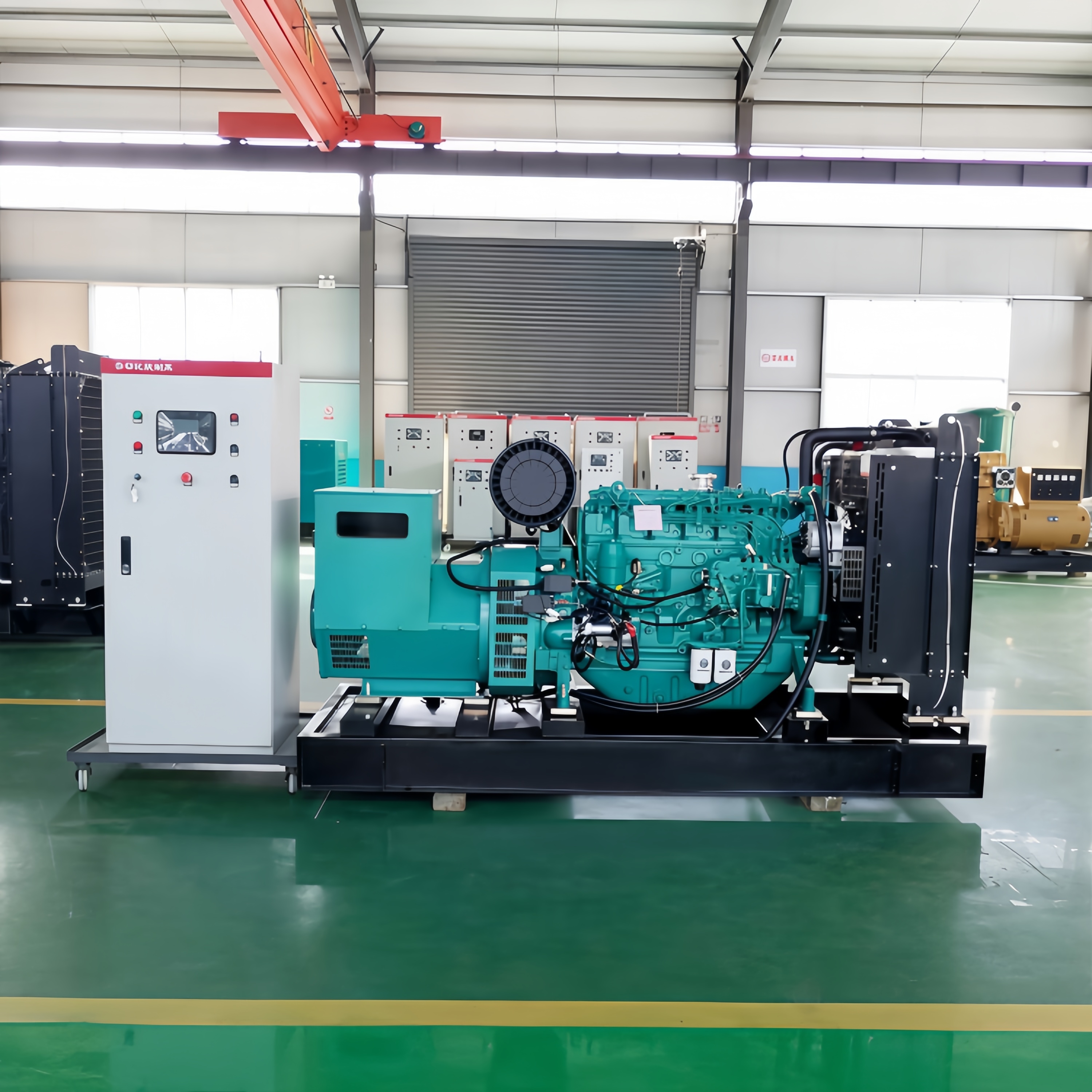 Customized Full-copper Battery diesel Generator with 120KW - Fully Automatic Power Generation Set for Emergency Backup Use