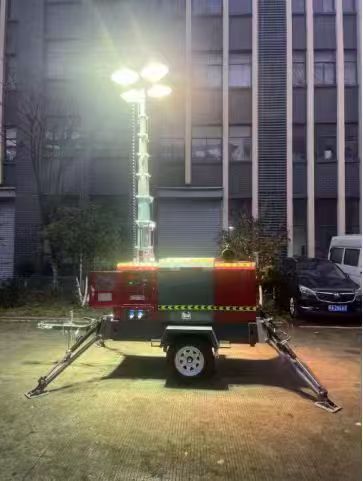 Factory Price Brushless Alternator16kw 20kva Trailer Soundproof Mobile Silent Diesel Light Tower Generator with Smartgen