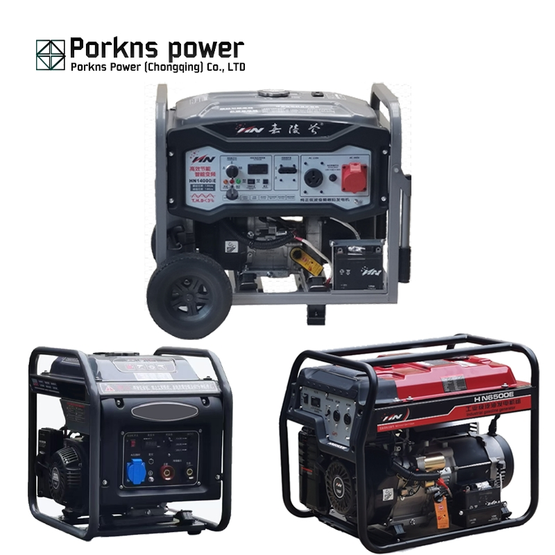 Porkns 5.5 kVA 7kVA 20 Kw 30kVA Dual Fuel Portable LPG Ng Gas Powered Generator Set for Small Workshops