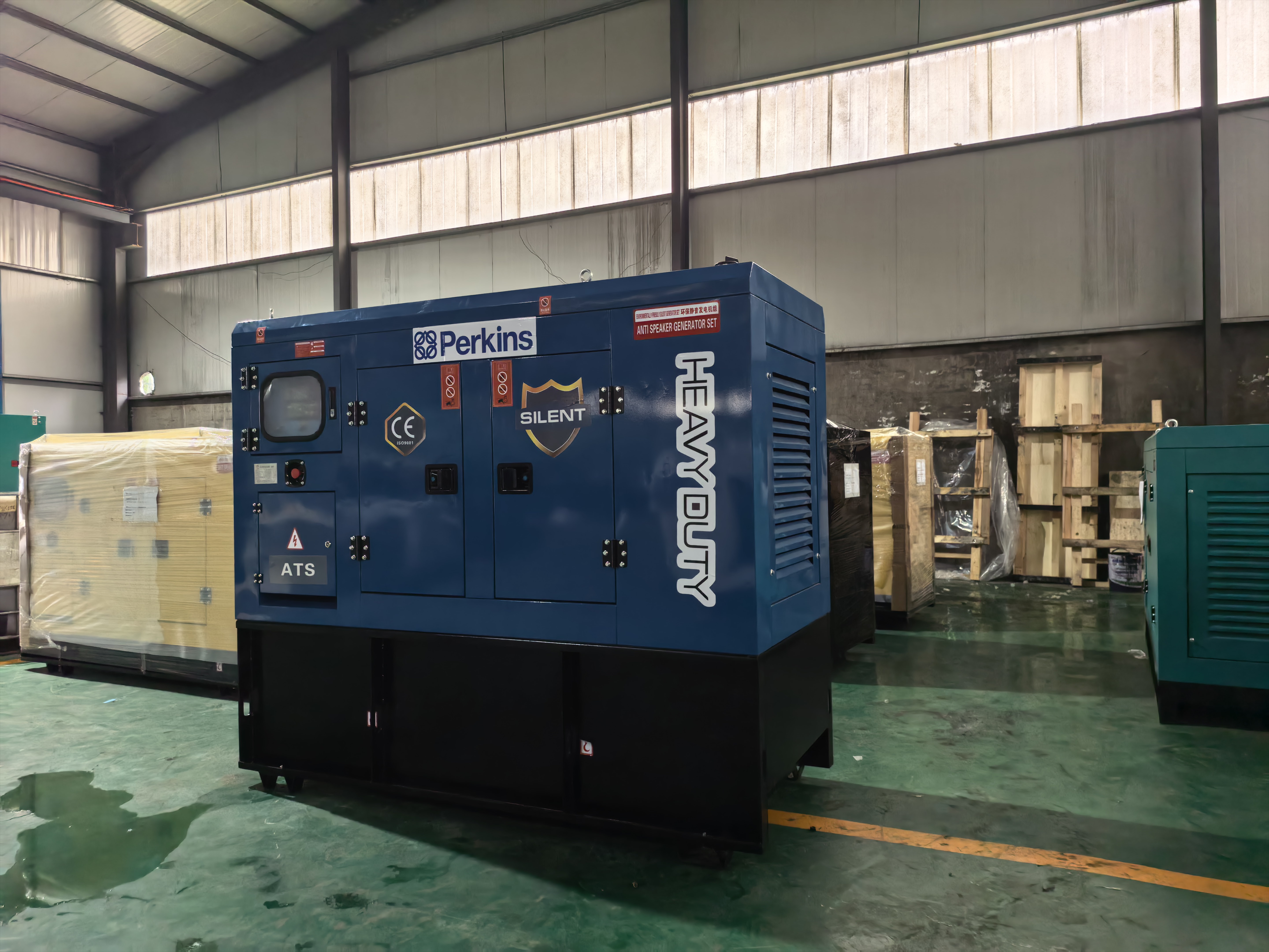 Super Silent Weichai Yuchai Cumminss Diesel Generator 75kw 100kw 200kva 300kW Auto Start Remote Start Open Frame Portable Genset