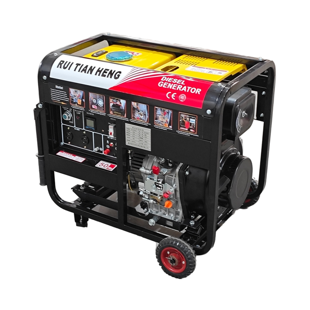 RTH 3.5KW/KVA Portable Silent Diesel Generator Low Fuel Consumption Emergency Home Backup Power Generator Set CE Approved