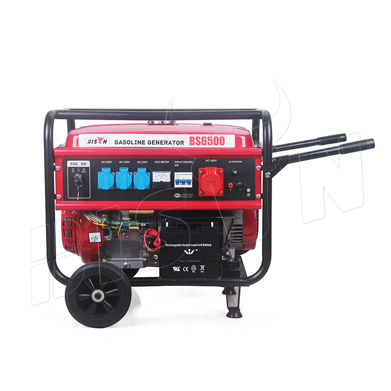 BISON(CHINA) Portable 5KW 6KW 7KW 8KW 9KW 10KW Electric Start 3 Phase Petrol Gasoline Generator For Camping And Home Use