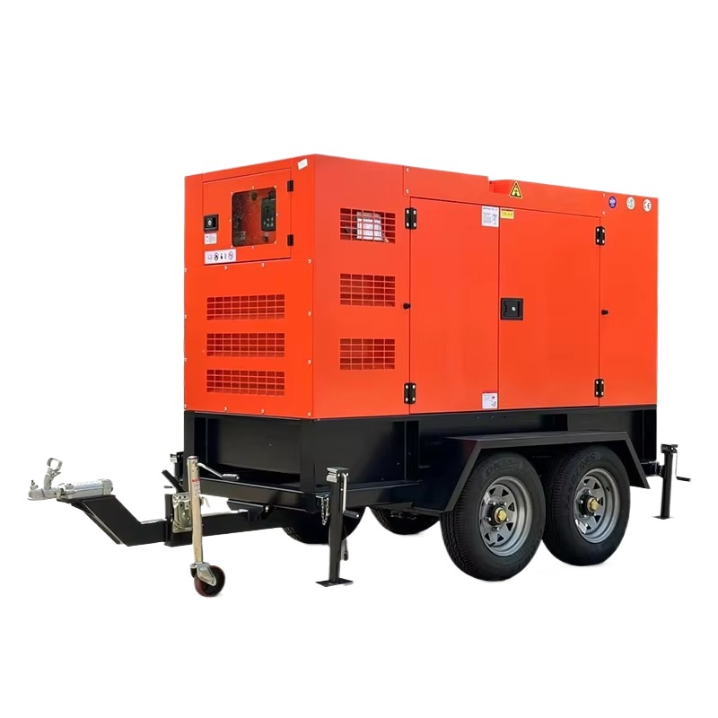Mobile Power Station 150KW Silent Diesel Generator Trailer with Auto Start ATS 50/60Hz Wheels