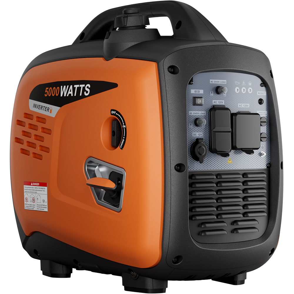 5000W 4KW Silent Inverter Generator Whole House Backup Emergency Power Portable EPA Certified
