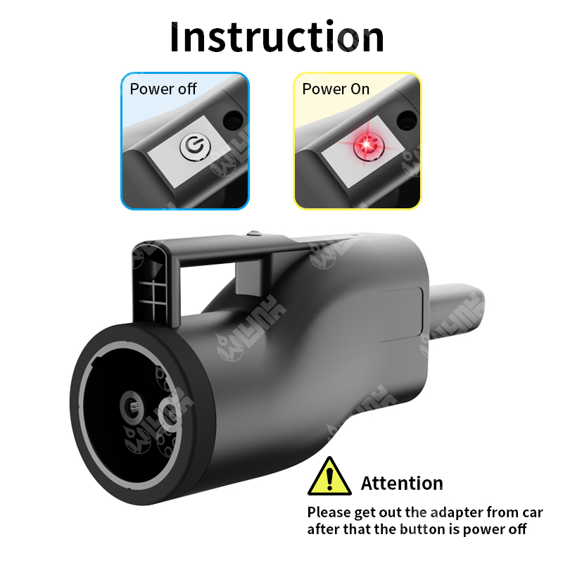 Ultra-Fast Portable Chademo to Nacs EV Charger for Quick Charging