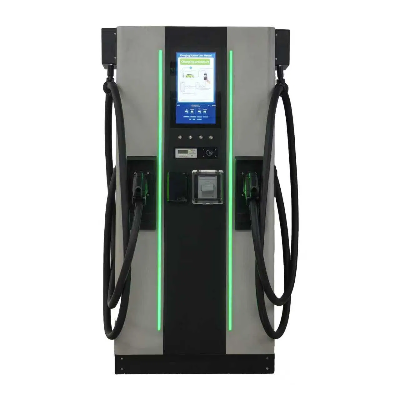 160kw Ultra Fast Dual Gun DC EV Charger Floor-Mounted Ocpp GB/T Commercial Charging Station
