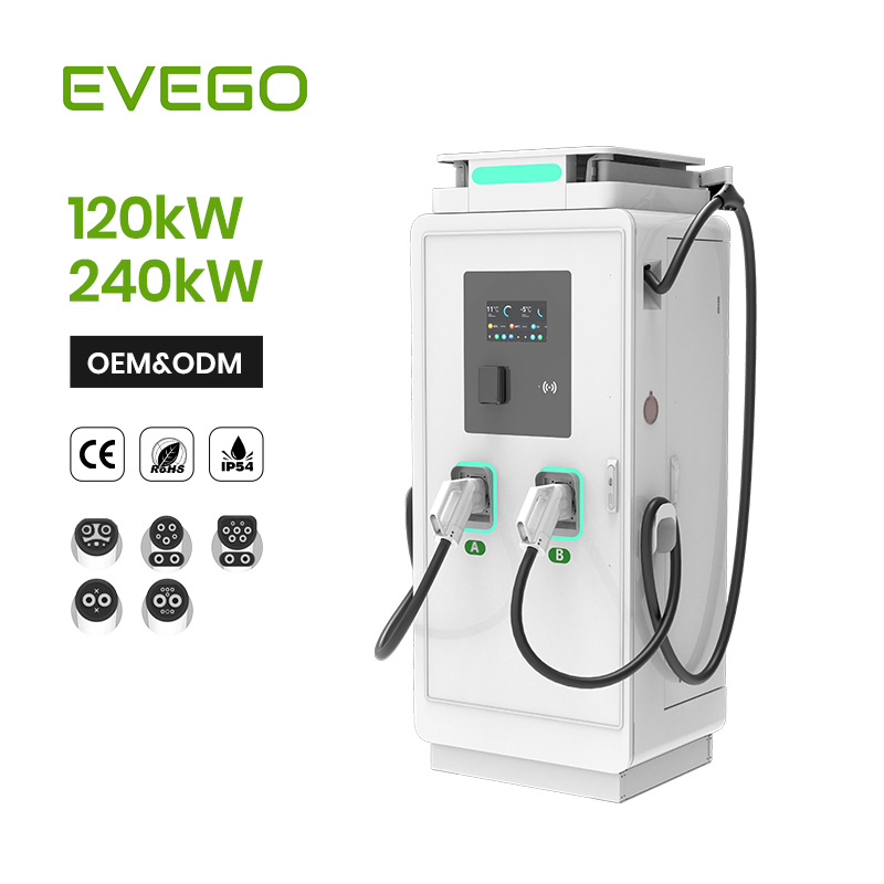 Industrial-Grade Floor Type Double Gun 180kw DC EV Electric Fast Car Charger Smart Charging Solution