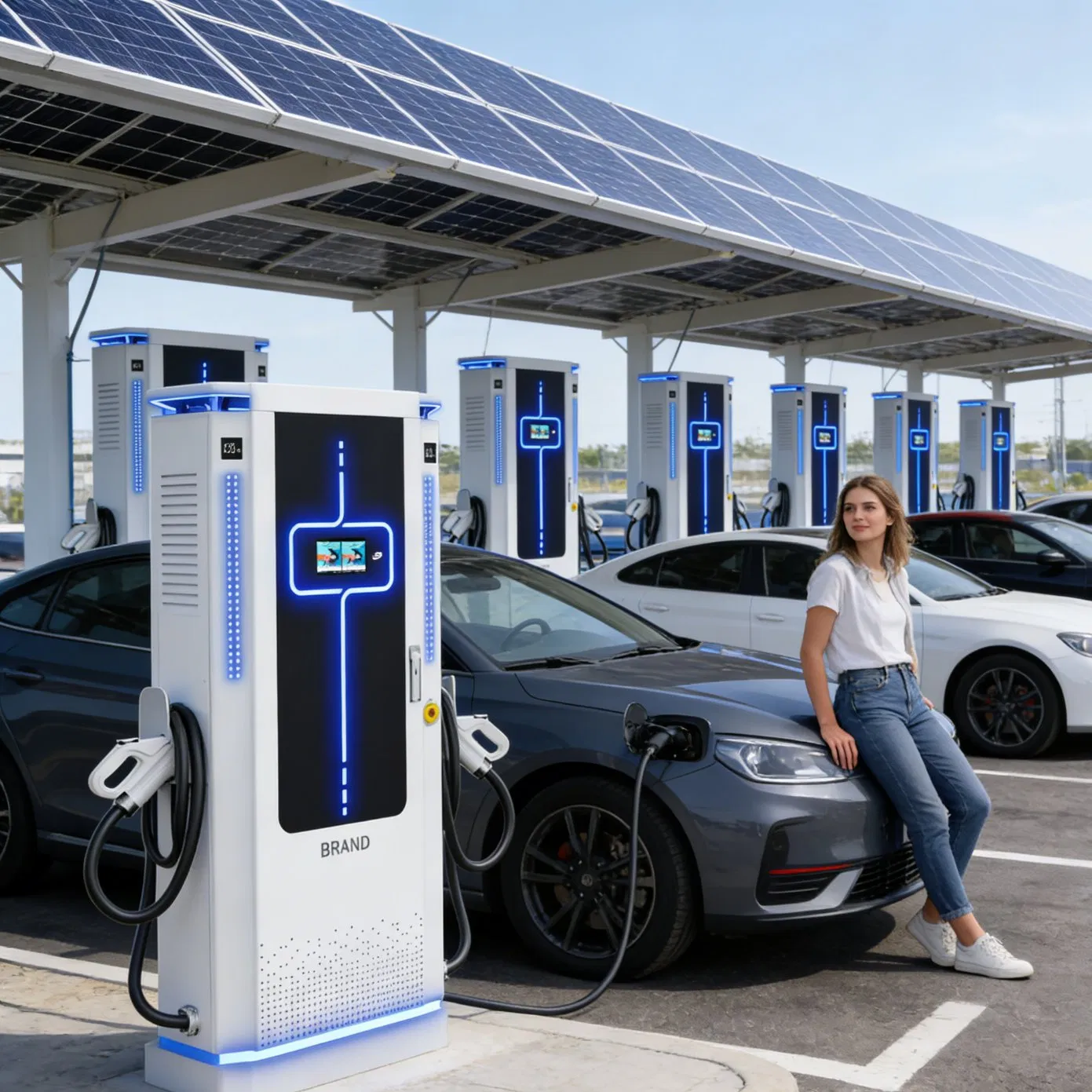 Nevi Compliant Level 3 UL Listed CCS1 Ocpp Networked Commercial EV Charger Dcfc Station USA Fast Charging