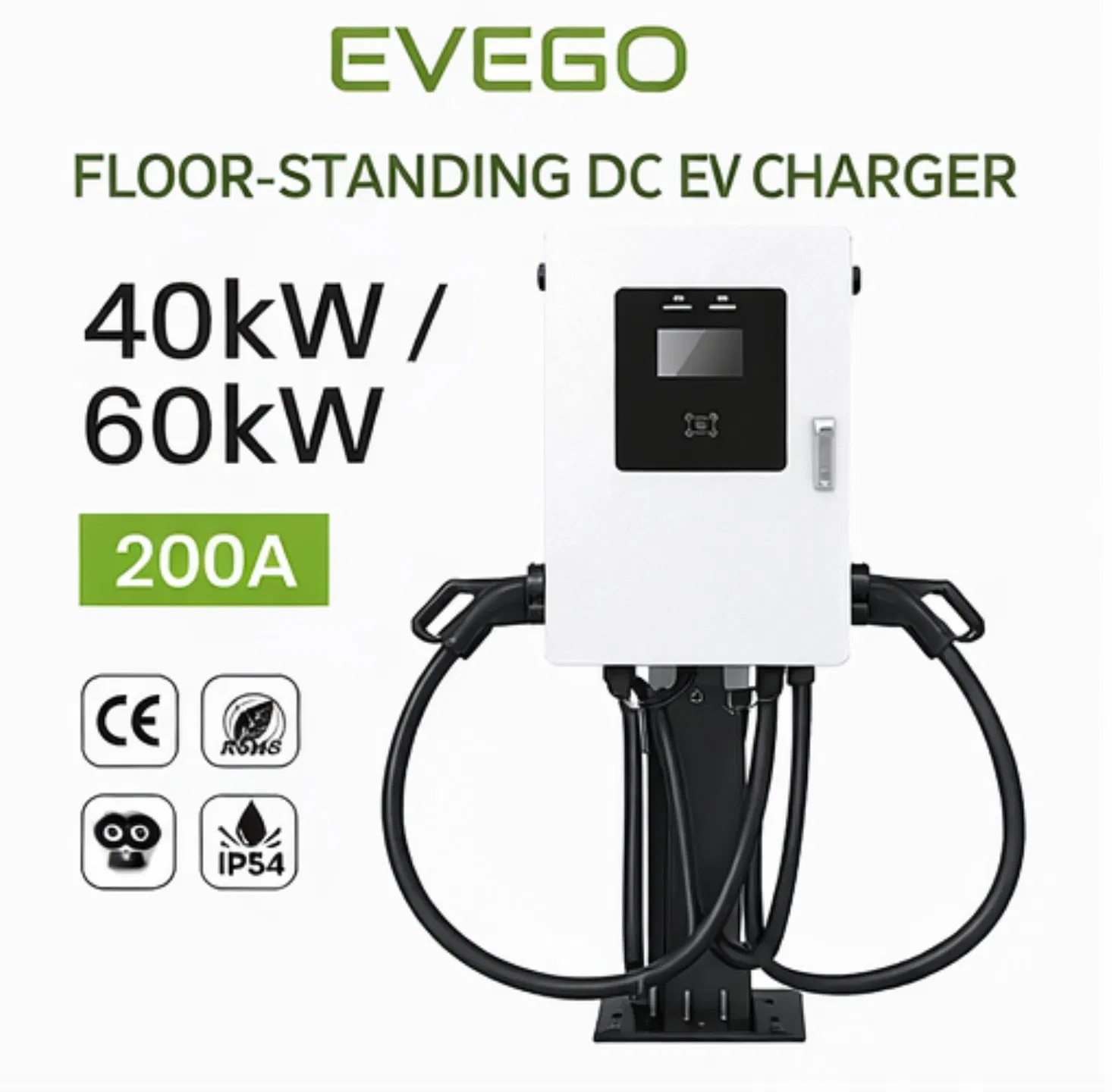Wall Mounted DC EV Charger for Commercial &amp; Residential Use 40kw 60kw