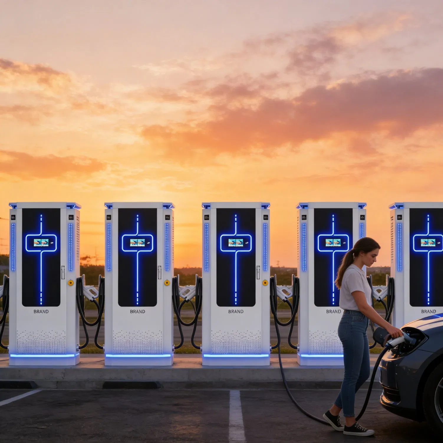 Robust 120kw 160kw DC Fast Charger CE CCS2 Dual Output Ocpp Station EV Charger