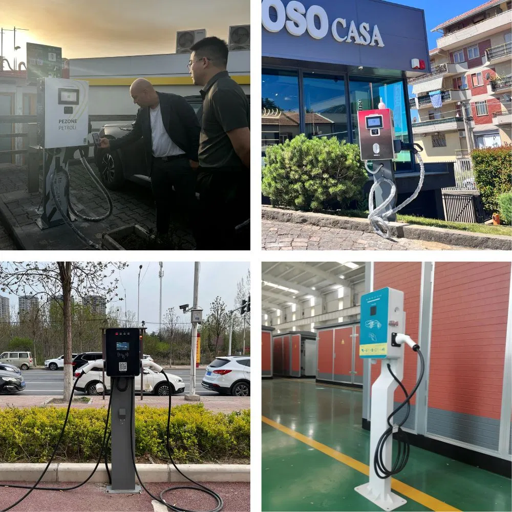 Wall-Mounted 20kw 30kw 40kw Ocpp 1.6j DC Fast EV Charger Station CCS1 CCS2 GB/T DC Electric Car EV Charger