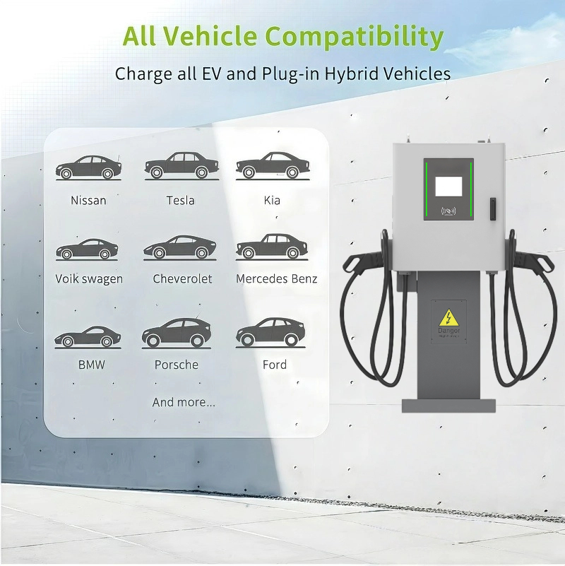 Guhe Double Gun 40kw Charging Pile Electric Vehicle Ultra Quick Charger DC Super Fast Charging Terminal EV Car Charging Station