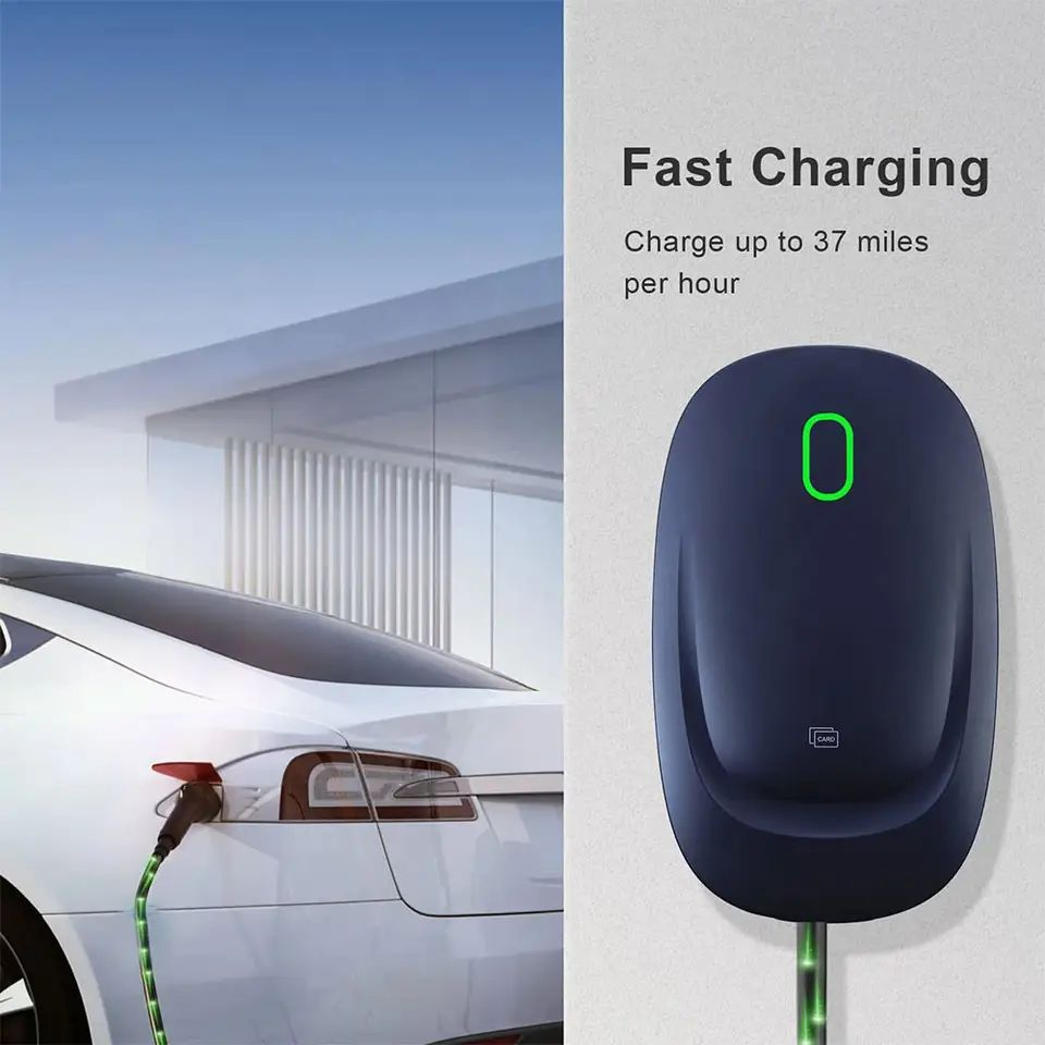 OEM ODM Custom Wall Mounted IP65 Waterproof 3 Phase 16A Type2 EV Charger Type 2 EV DC Fast Charger EV Charger