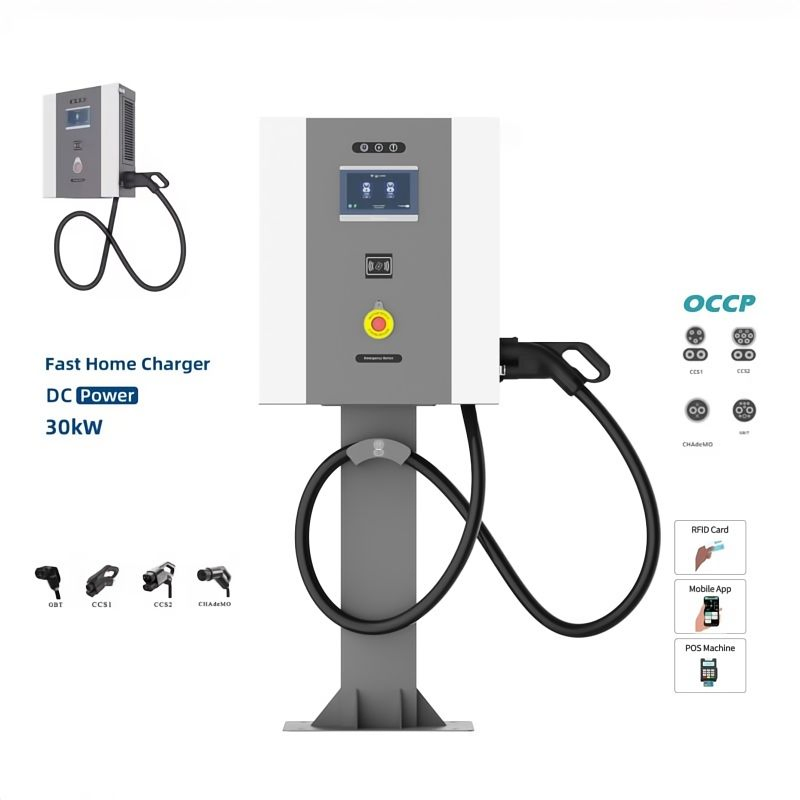 Residential Type 2 Wallbox Charging Station Pile DC PV Powered EV Charger