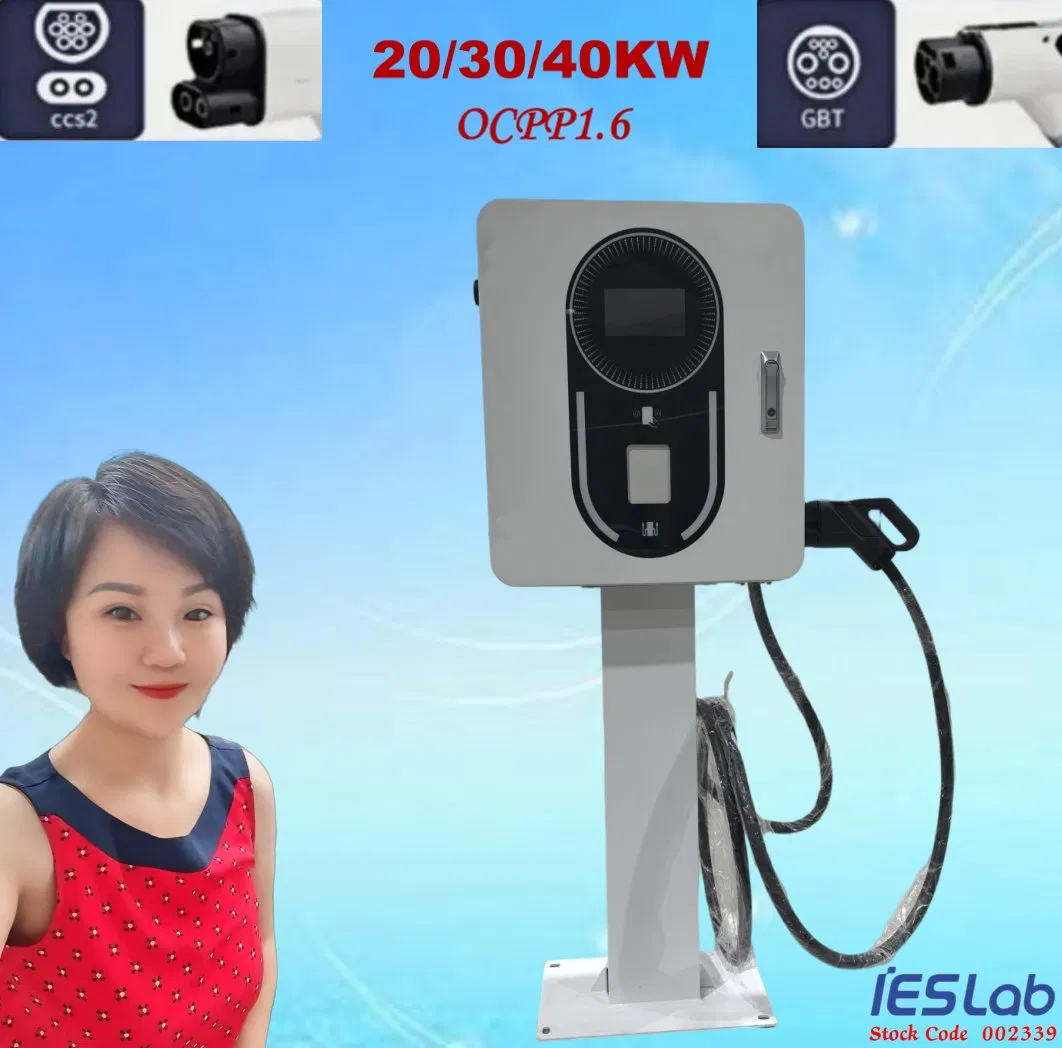 EV Infrastructure 20kw 30kw 40kw Floor Wall Mounted 3 Phase 400V Fast DC Electric Vehicle Car Battery EV Charger Charging Solution