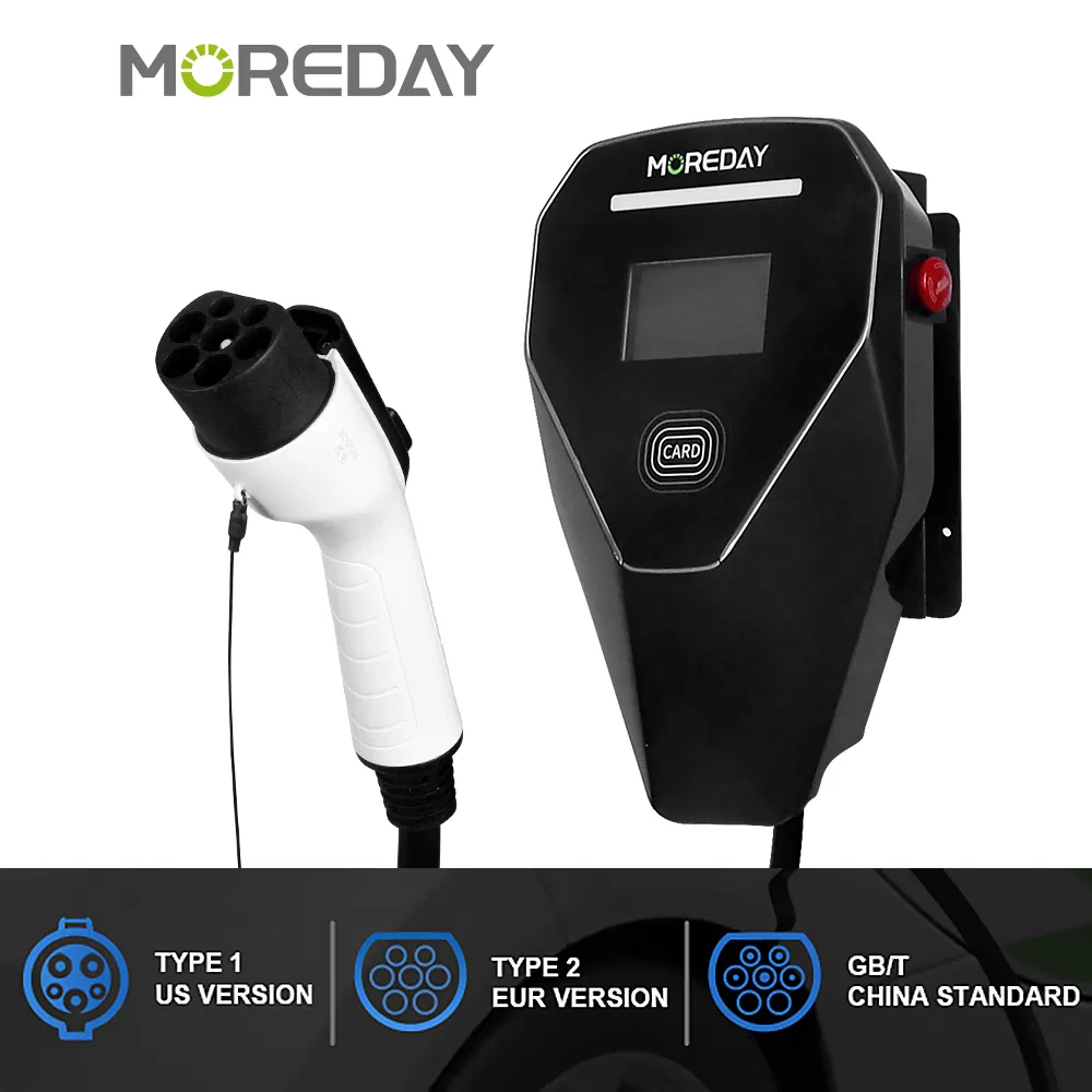 Wall Mounted Direct DC EV Charger 45A 22kw Electric Car Charger Fast Charging Stations