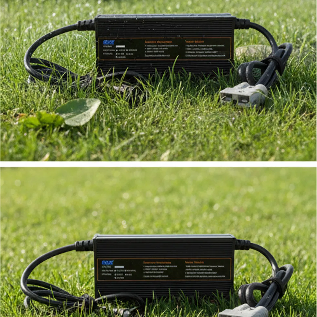 Rugged High-Power Waterproof IP34 EV Charging Unit for 12V-84V Lithium Systems Industrial 1200W Charger