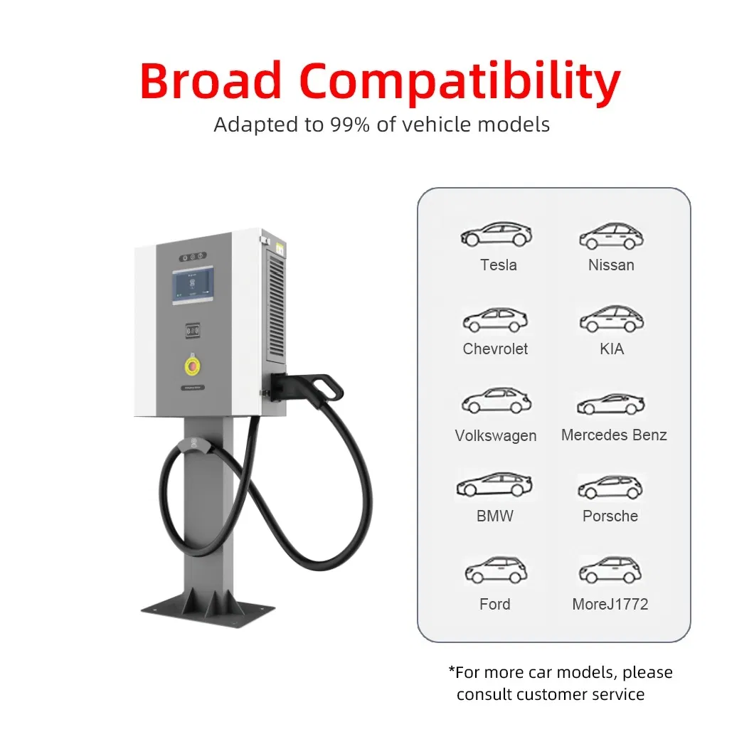 20-30kw Low-Cost DC EV Charger Electric Car Charger with Column-Mounted Option for Small Business and Residential Area Use
