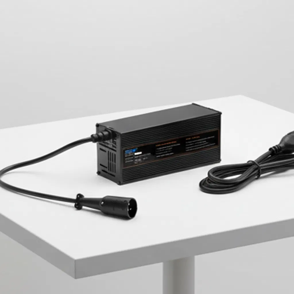 Rugged High-Power Waterproof IP34 EV Charging Unit for 12V-84V Lithium Systems Industrial 1200W Charger