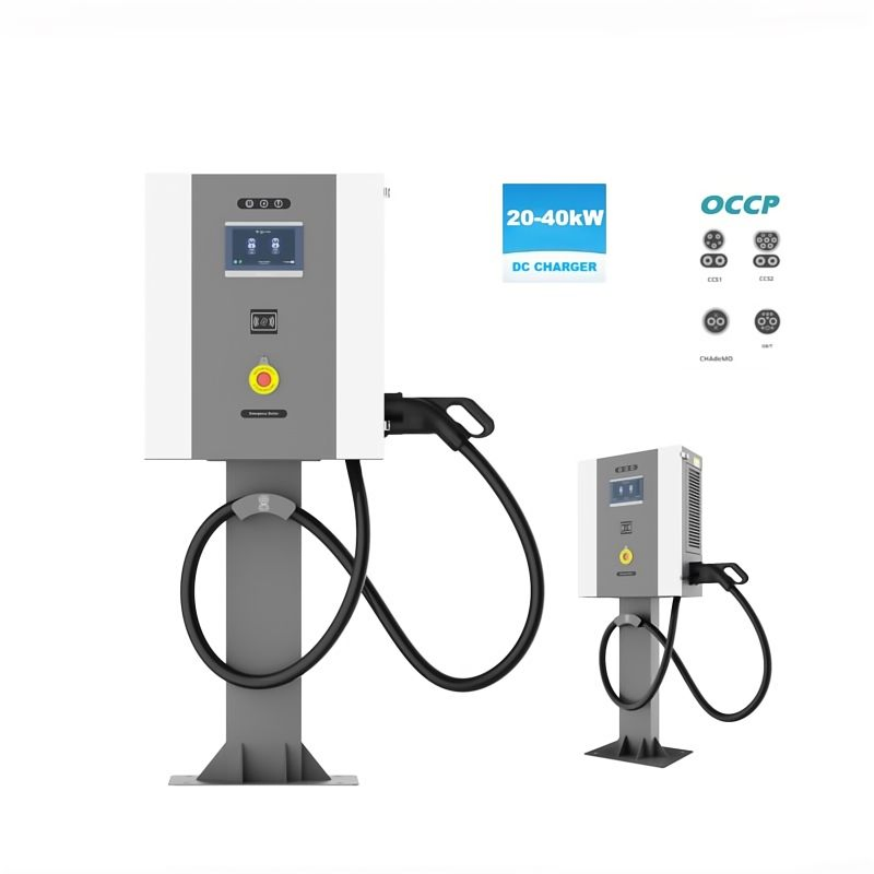 Commercial Quality Assurance 20kw/30kw/40kw GB/T Wall-Mounted DC EV Charging Station New Condition Car Charger for Chinese Cars