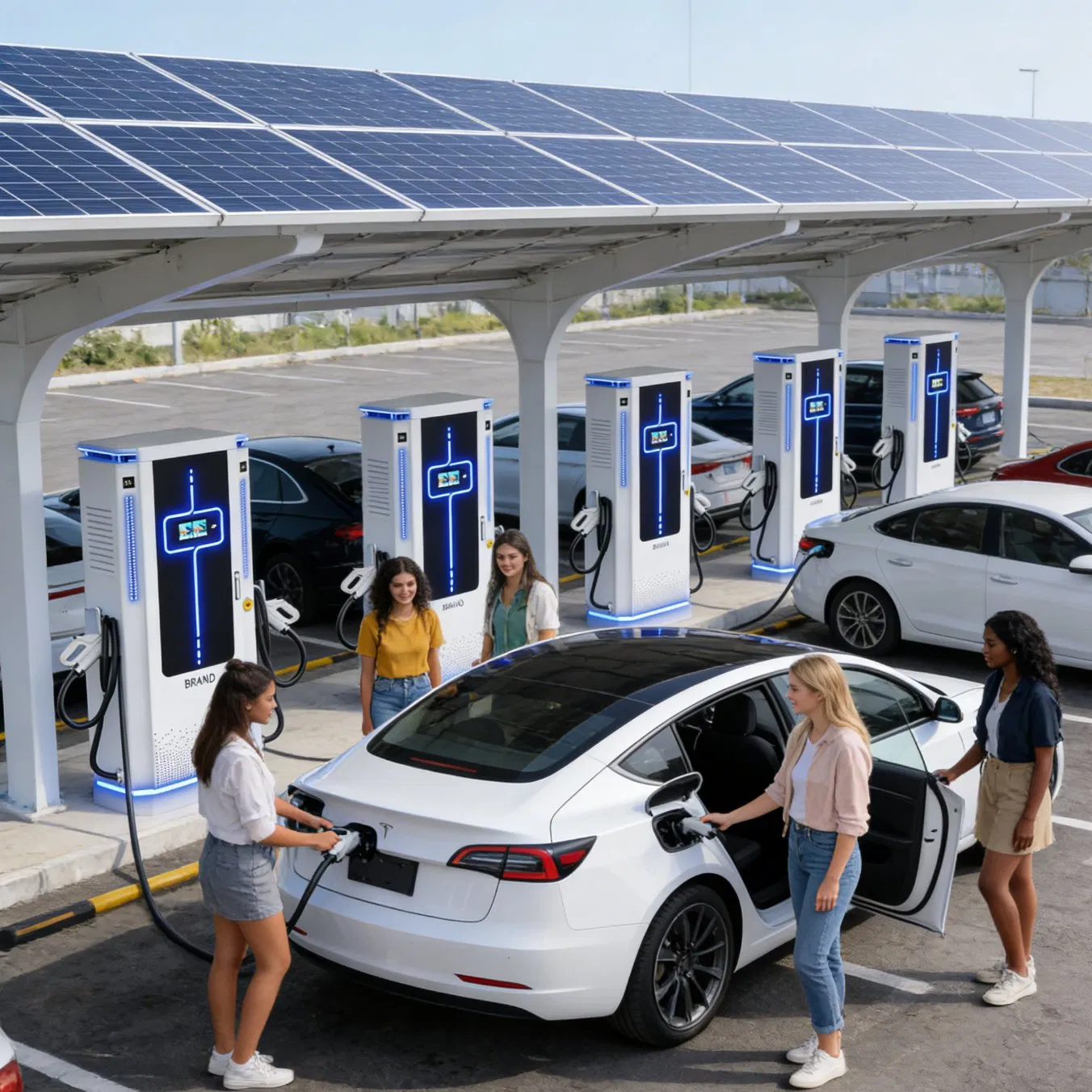 Ocpp CE CCS2 EV Charging Station 60kw 80kw for Fleet Management