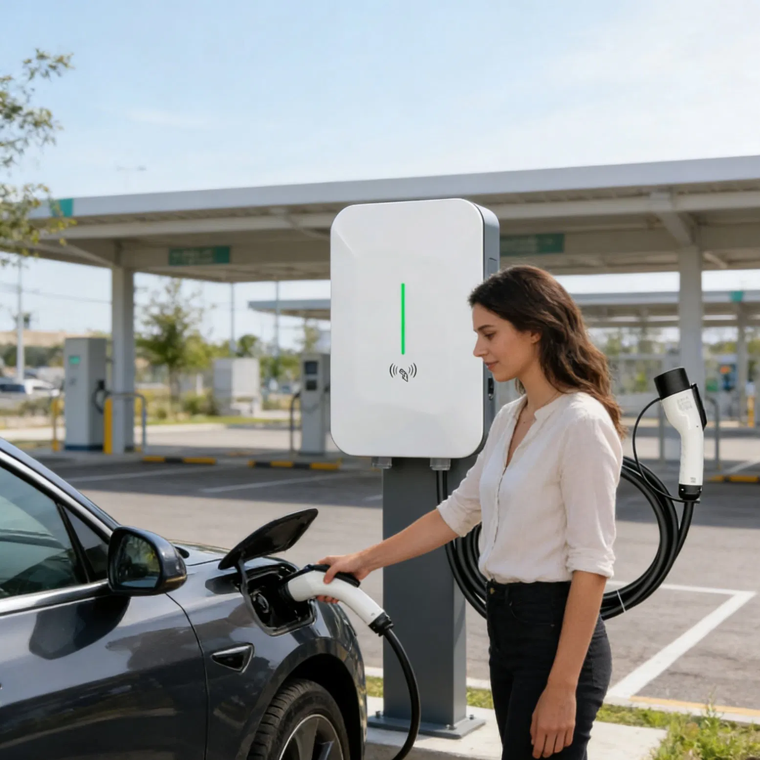 Best-Selling Globally Byd Series All-Inclusive EV Charging Station, Supporting Ocpp 7kw 11kw 22kw Electric Vehicle Charging Station