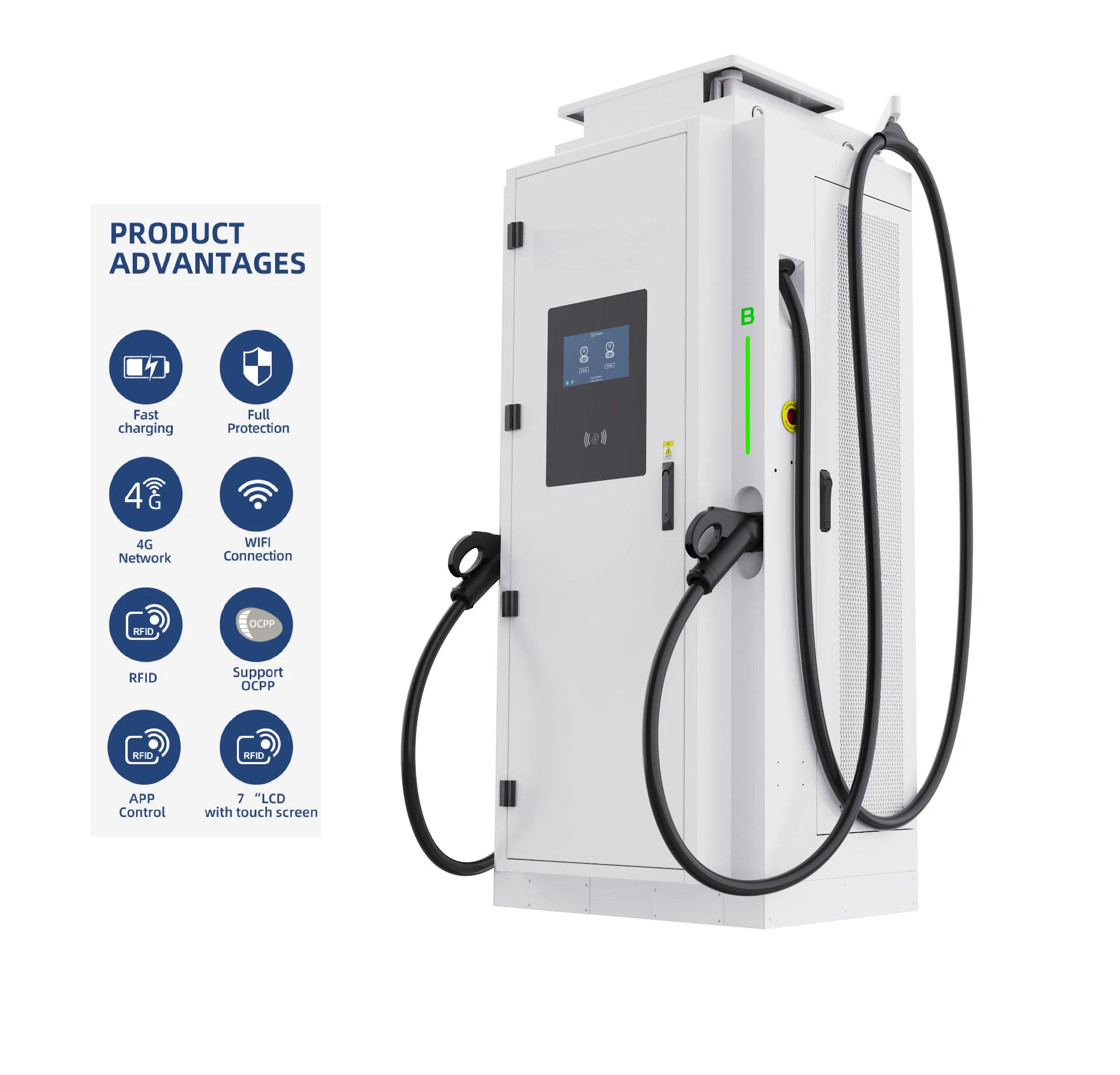 Industrial-Grade 240-480kw DC Charging Station EV Charging Pile High-Speed Car Charger