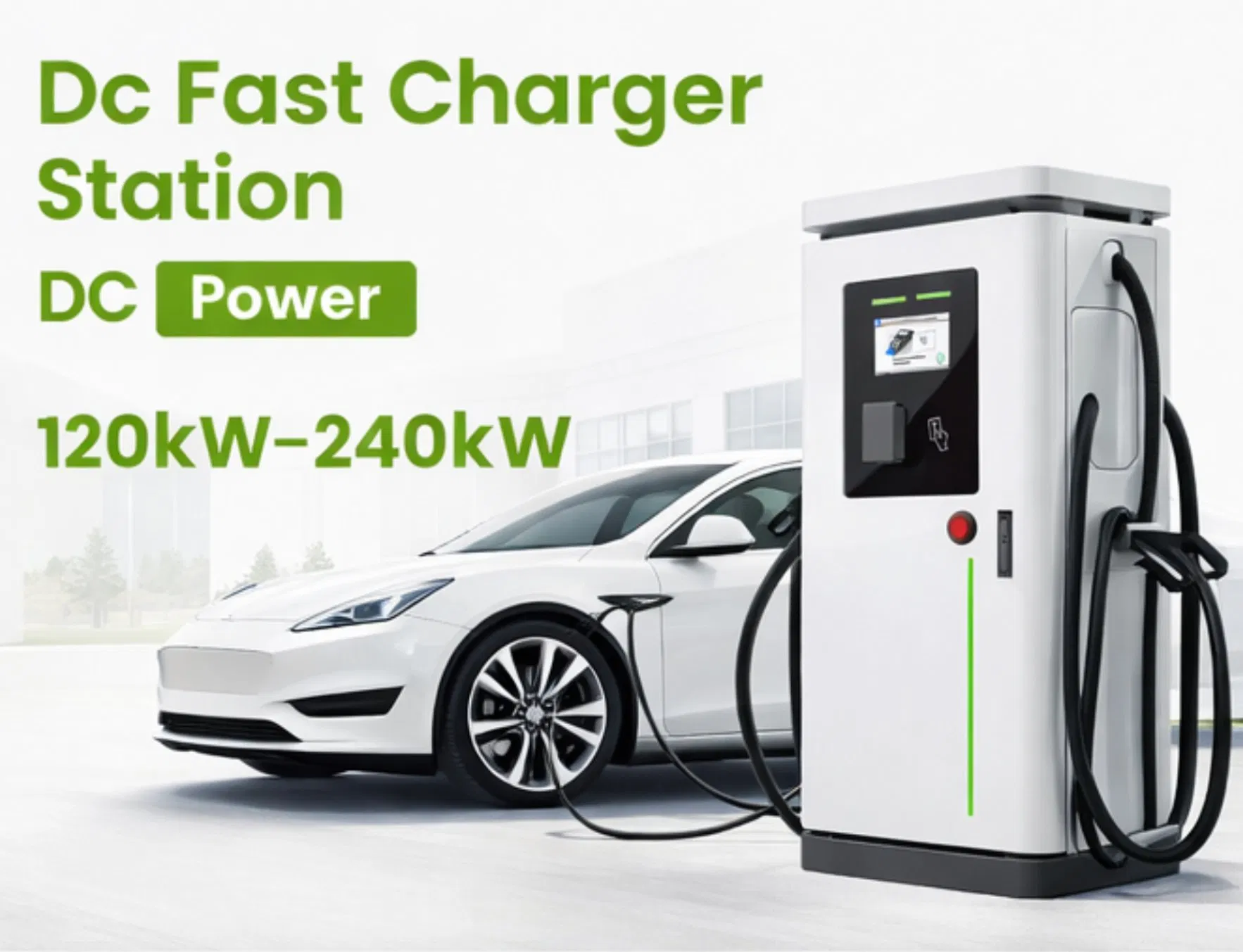 Public Use Floor-Mounted DC EV Charging Station CCS2