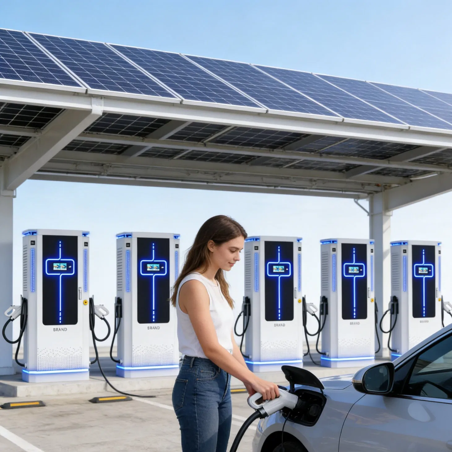 Shared Community Load Easy Install Apartment Smart APP Control EV Charger AC DC Hybrid Residential