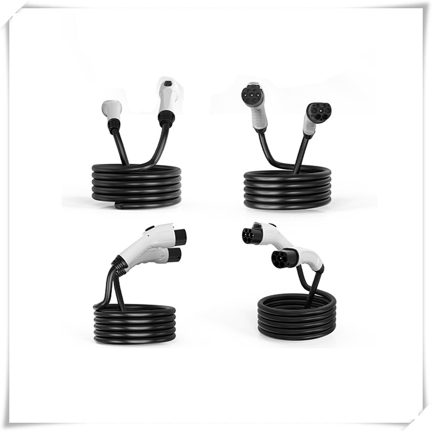 Zhongchongfu Type 2 to Gbt Extension Cord 32A EV Charging Solution with Lightweight Design Fast Charging and Sturdy Cable with Light in Weight
