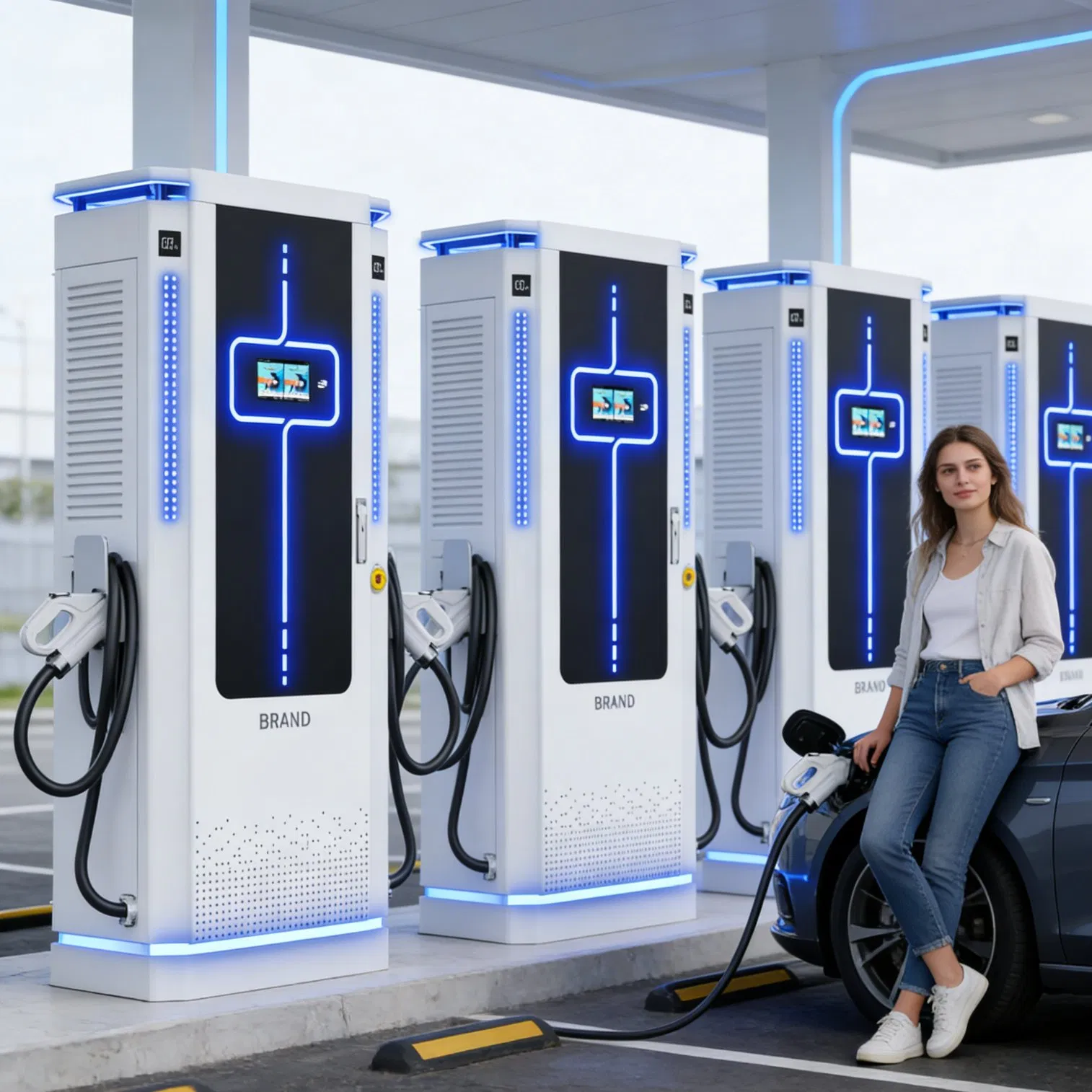 MID Certified Public Safe CCS2 Three Phase DC EV Charger Germany Ocpp Station