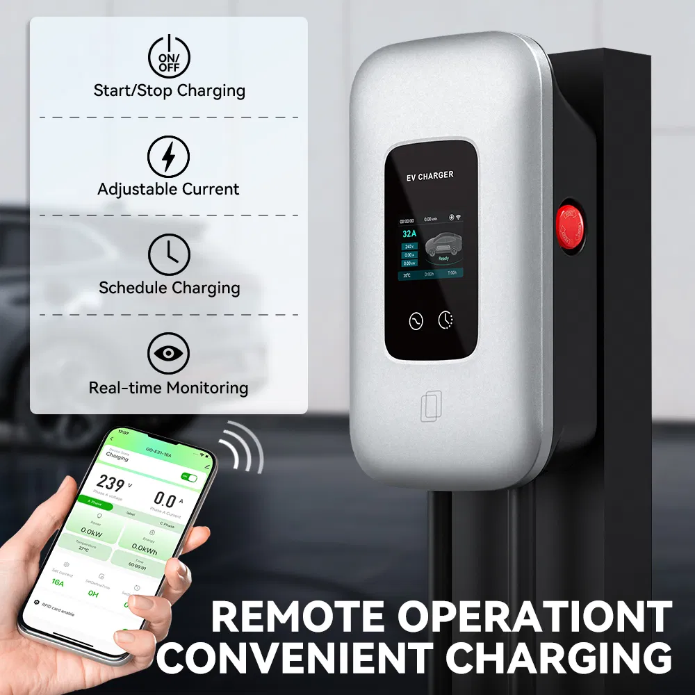 Gocean Custom Cheap WiFi APP Wholesale OEM Golden Supplier New 5m Interface 7 Kw Type 2 EV Charger