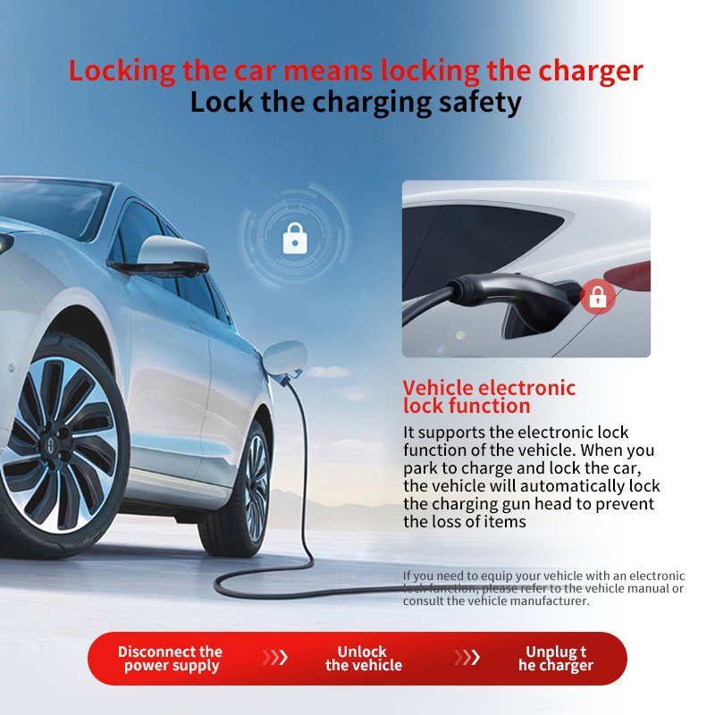 Protected Charging AC Charger with Smart APP for Most EV Models