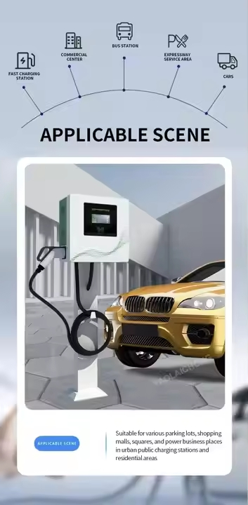 Wall-Mounted 20kw 30kw 40kw CCS2 DC Electrical Vehicle Charger EV Car Fast Charger Station