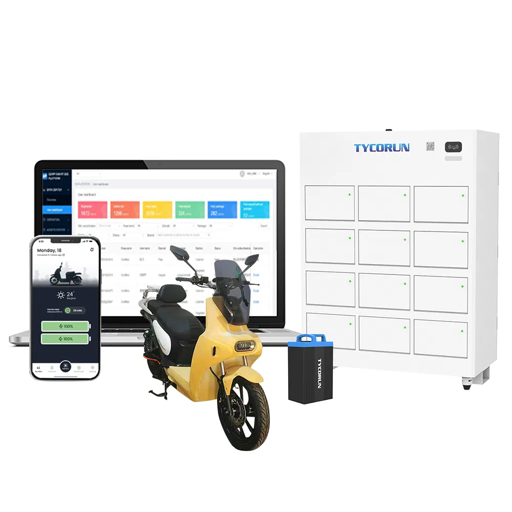 Tycorun Public Charging Cabinet Battery Swap Module EV Motorcycle Battery Swapping Station
