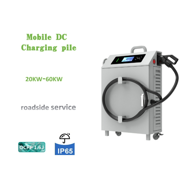 Commercial EV Mobile Portable Charging Pile GB/T/CCS1/CCS2/Chademo DC 220V-380V Electric Vehicle Charger