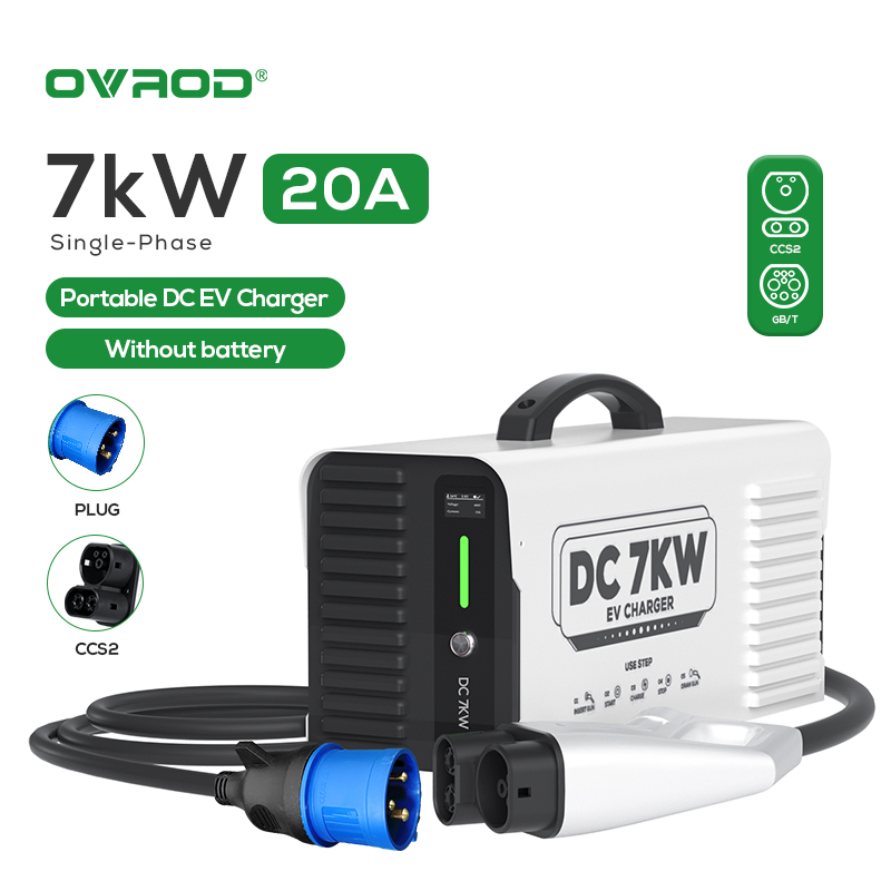 Ovrod Portable 7kw DC EV Charger for Electric Vehicle Charging