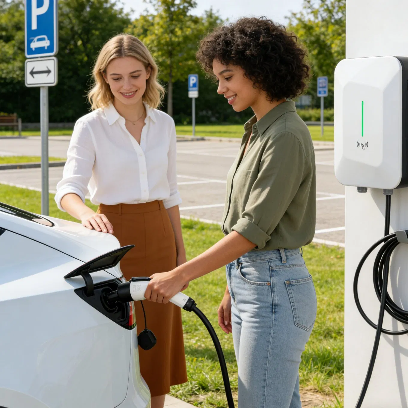 Best-Selling Globally Byd Series All-Inclusive EV Charging Station, Supporting Ocpp 7kw 11kw 22kw Electric Vehicle Charging Station