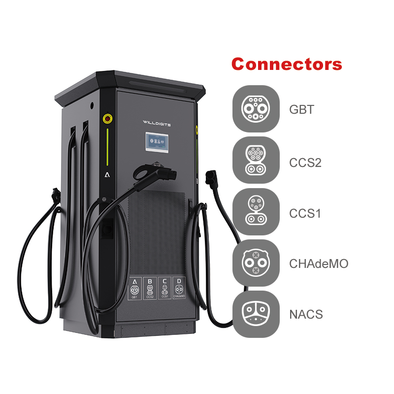 OEM or ODM Fast Electric Vehicle Battery Charger with Three or Four Guns &amp; V2g/V2l/V2h Support 240-480kw EV DC Car Pile CE Certification