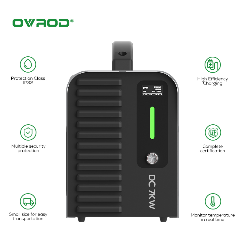 Ovrod Portable 7kw DC EV Charger for Electric Vehicle Charging