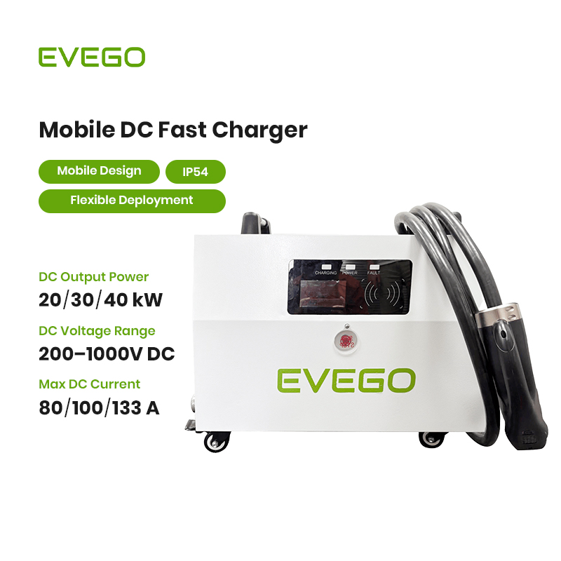 40kw Mobile DC Fast Charging Station Ocpp1.6j EV Portable Charger