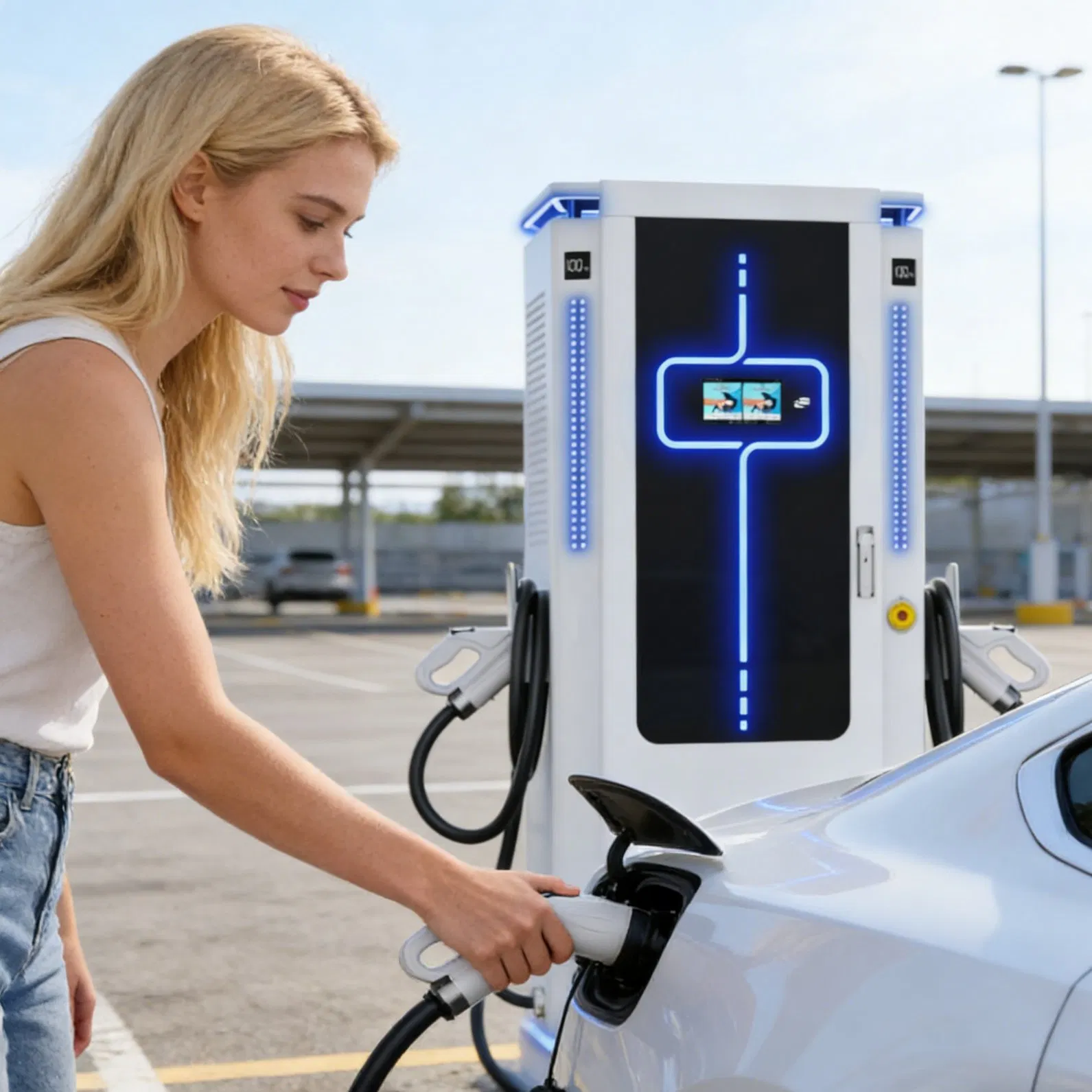 240kw CCS2 Liquid Cooled Ultra-Fast EV Charger Highway Use