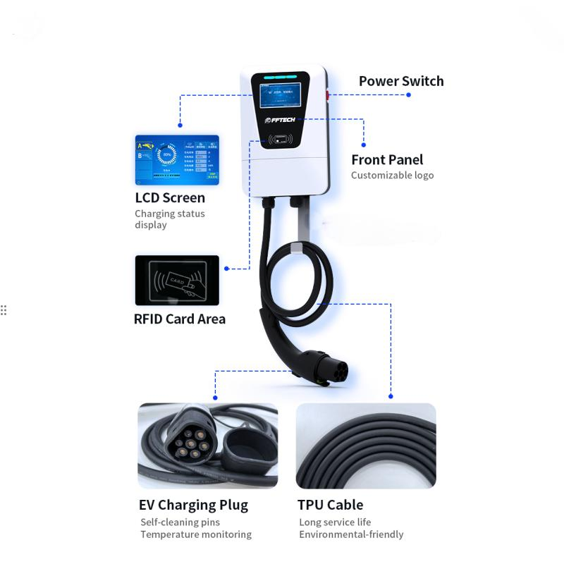 High-Speed Electric Vehicle Charging Station 7kw to 22kw
