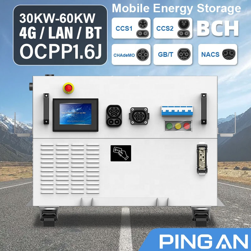 OEM Portable 40kw-60kw DC Mobile EV Charging Station Charger for Sale